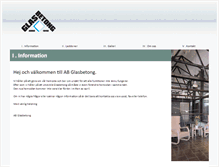 Tablet Screenshot of glasbetong.se